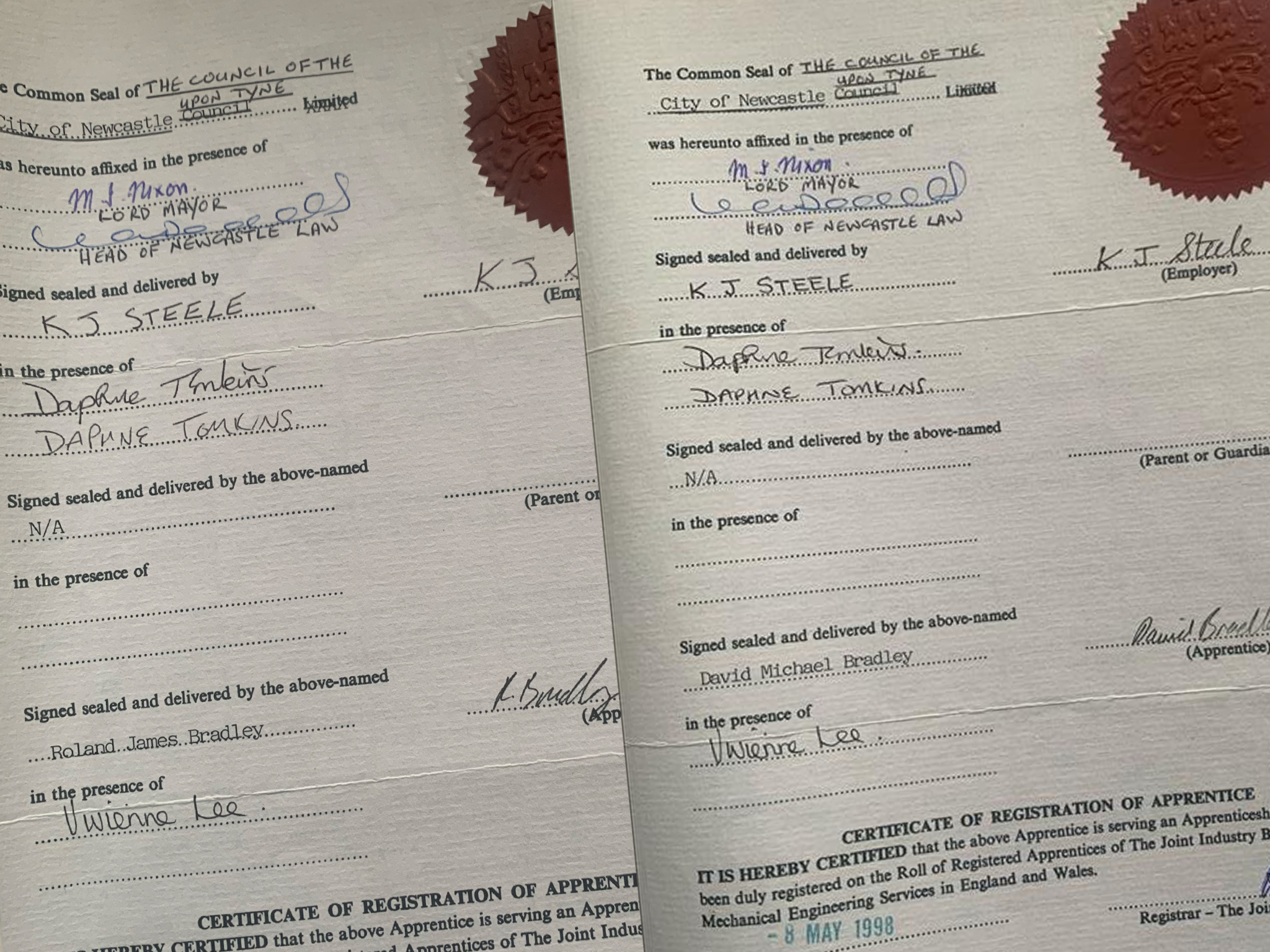 Gas Safe and BPEC certificates